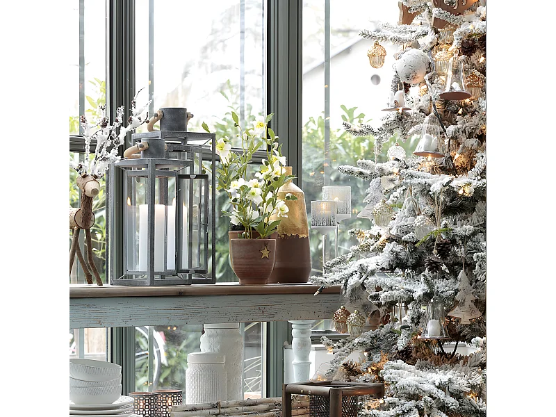 Cache-Pots Stars Noël - Marron / 20 cm