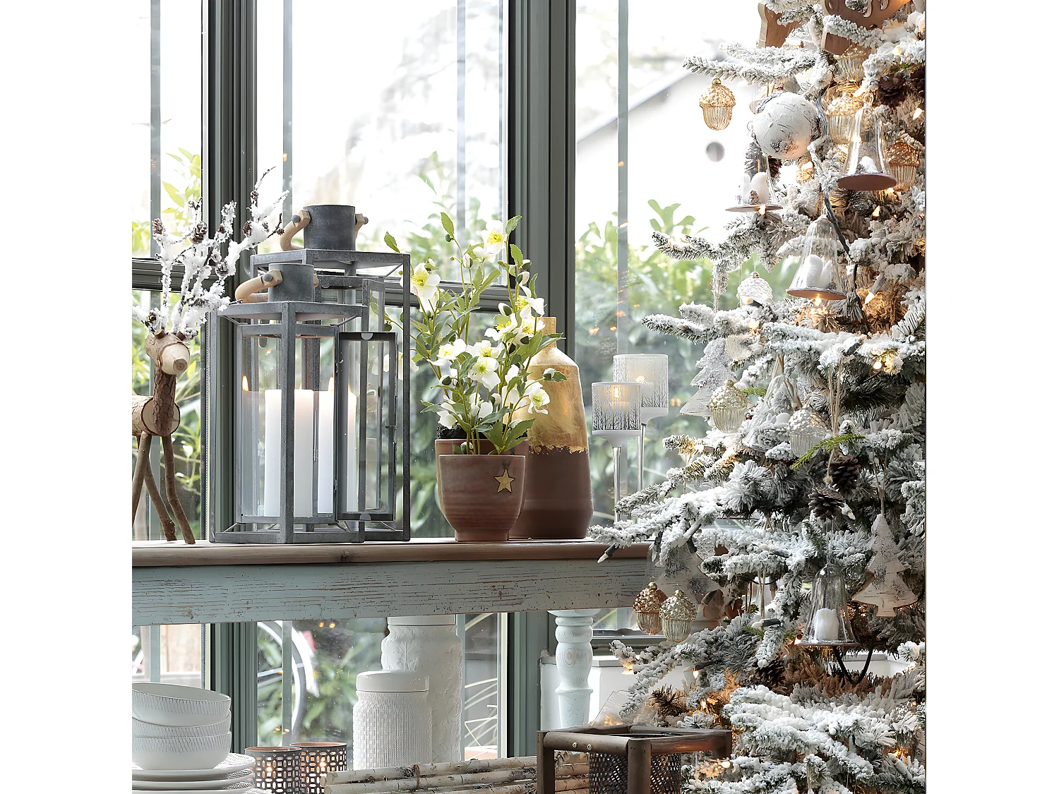 Cache-Pots Stars Noël - Marron / 20 cm