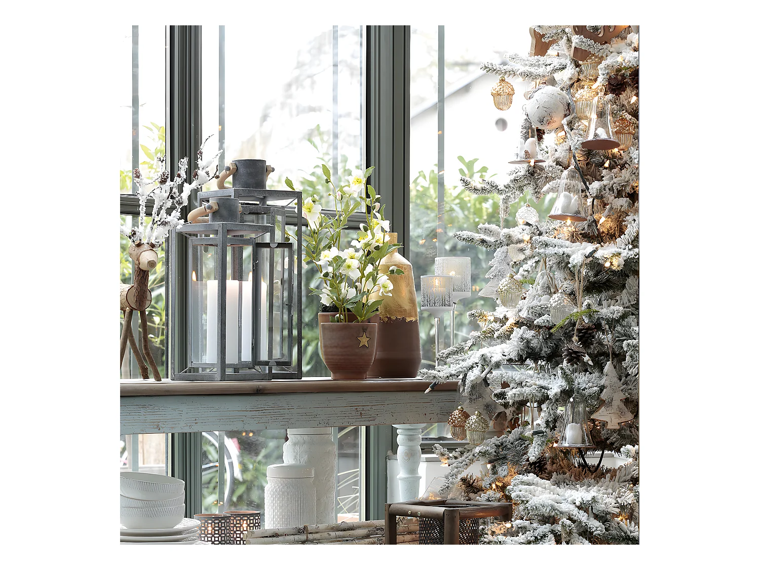 Cache-Pots Stars Noël - Marron / 20 cm