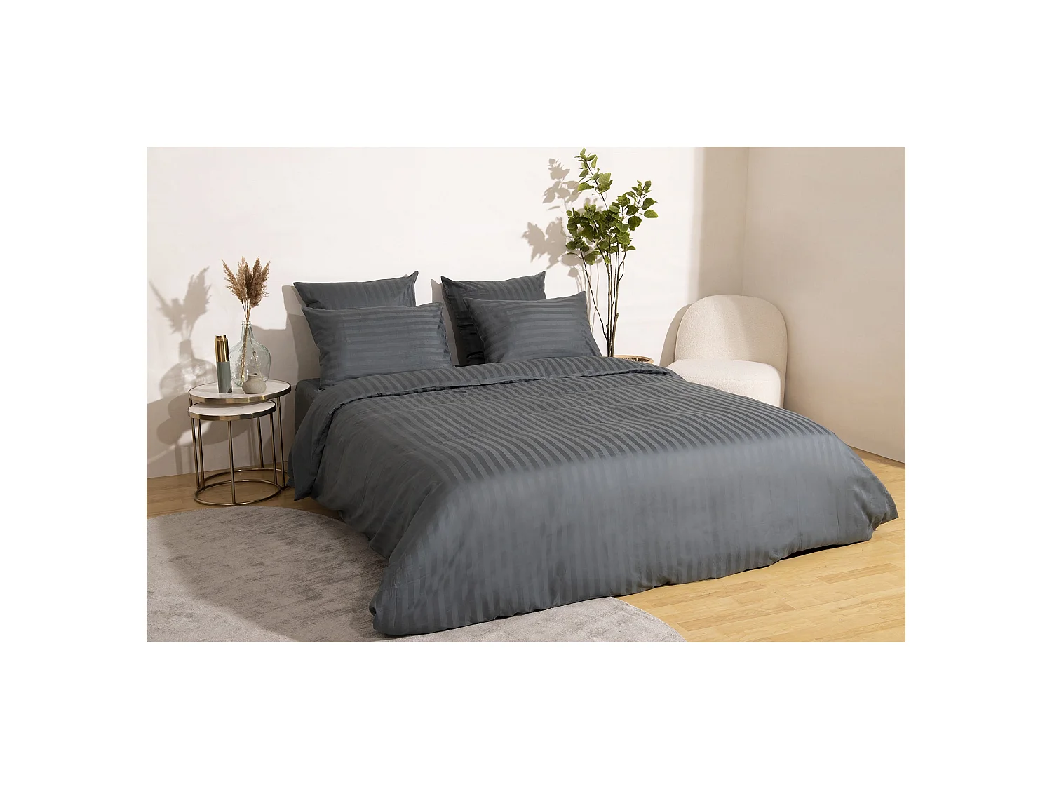 Ensemble housse de couette 260*240cm 2 taies d'oreiller 63x63cm