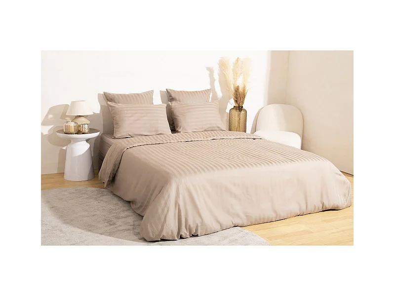 Ensemble housse de couette 260*240cm 2 taies d'oreiller 63x63cm