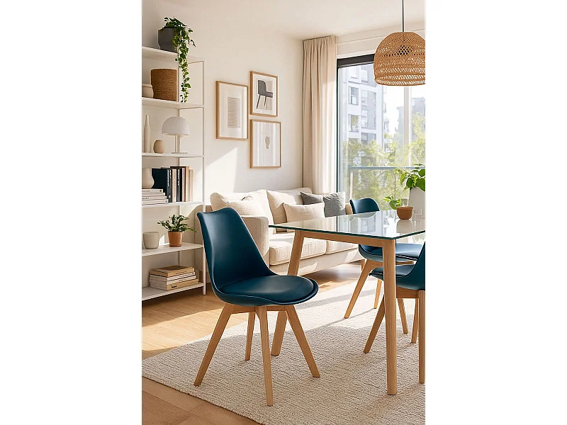 Sillas Comedor - Silla Synk Basic - Azul Petróleo