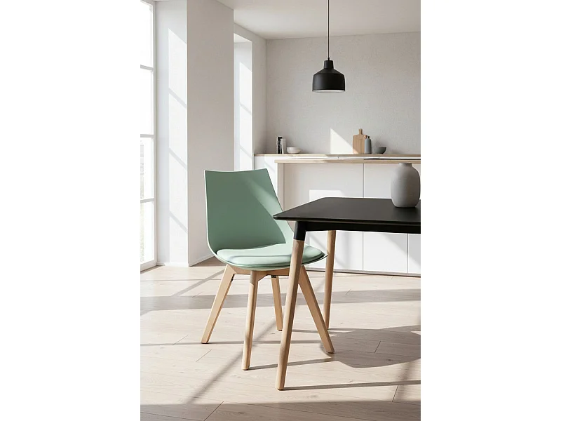 Sillas Comedor - Silla Blok - Celadón
