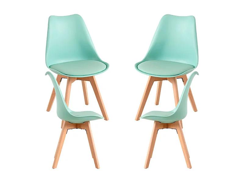 Packs Sillas Comedor - Pack 4 Sillas Synk Basic - Celadón