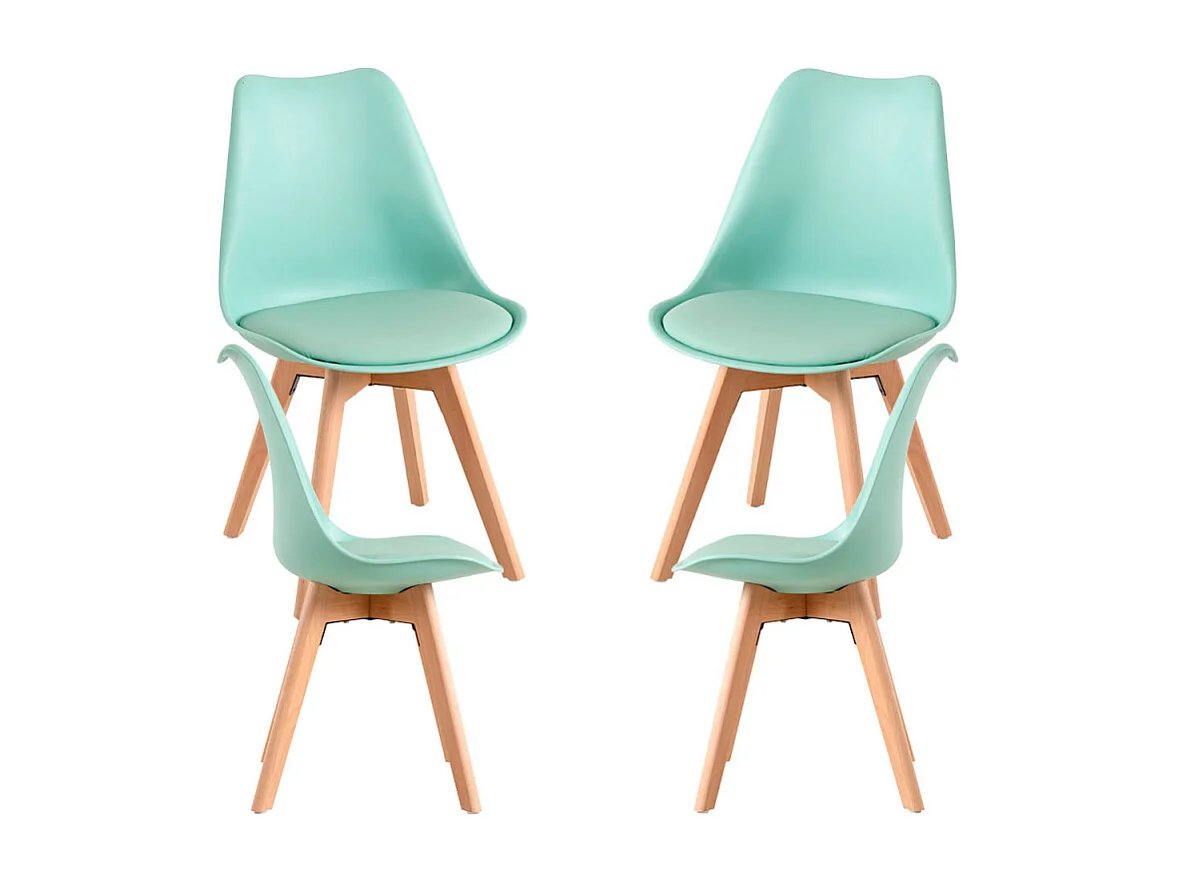 Packs Sillas Comedor - Pack 4 Sillas Synk Basic - Celadón