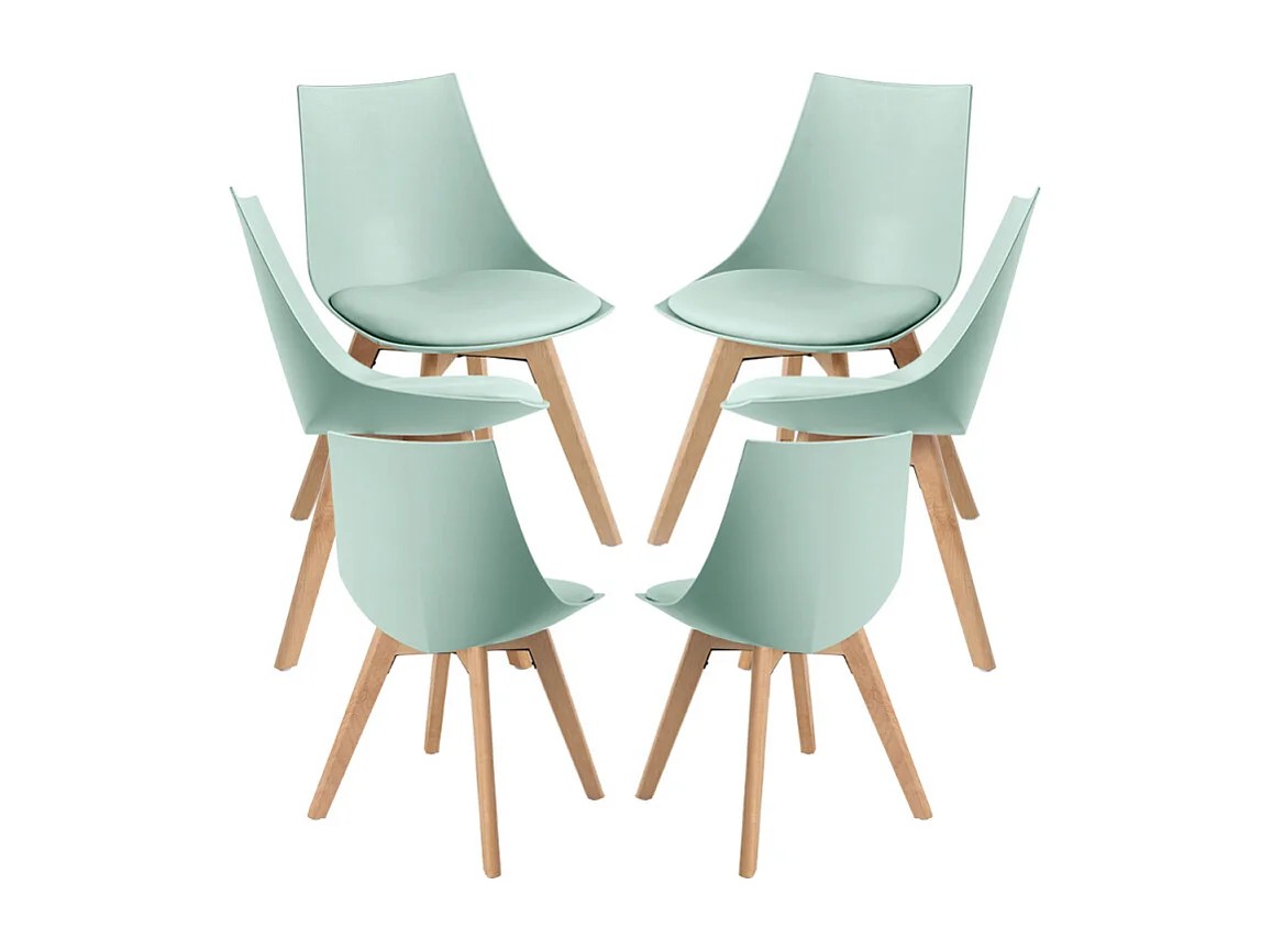 Packs Sillas Comedor - Pack 6 Sillas Blok - Celadón