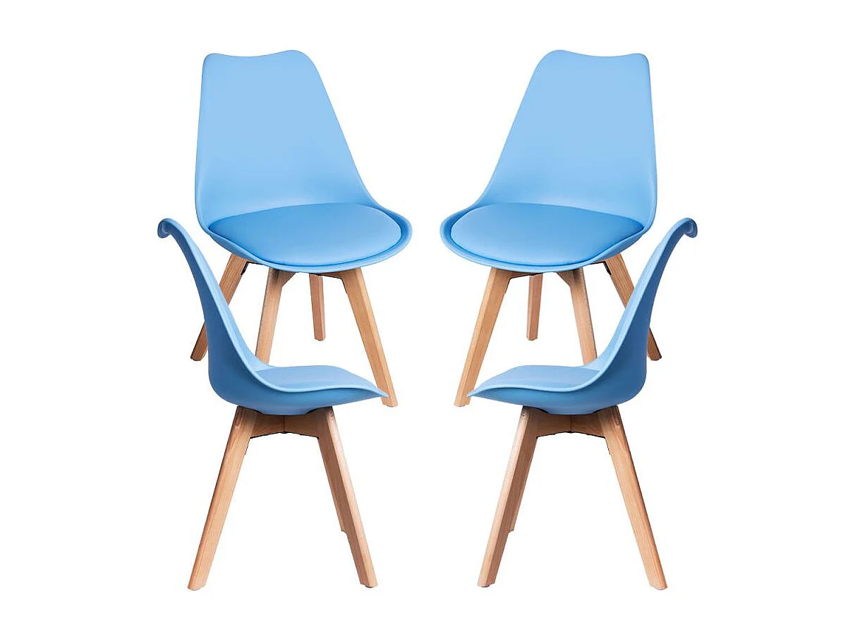 Packs Sillas Comedor - Pack 4 Sillas Synk Basic - Azul claro