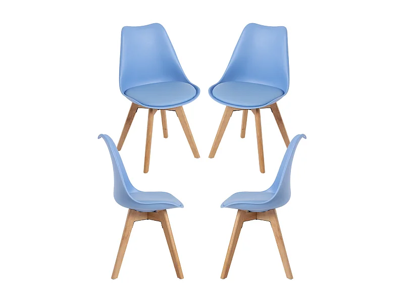 Packs Sillas Comedor - Pack 4 Sillas Synk Basic - Azul claro