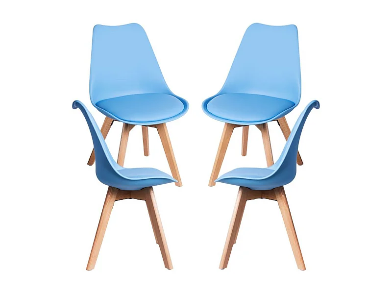 Packs Sillas Comedor - Pack 4 Sillas Synk Basic - Azul claro