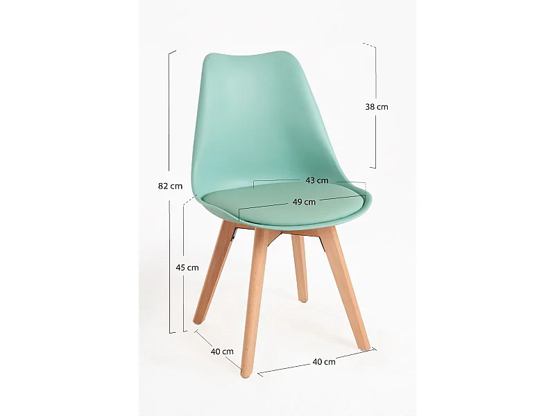 Sillas Comedor - Silla Synk Basic - Celadón