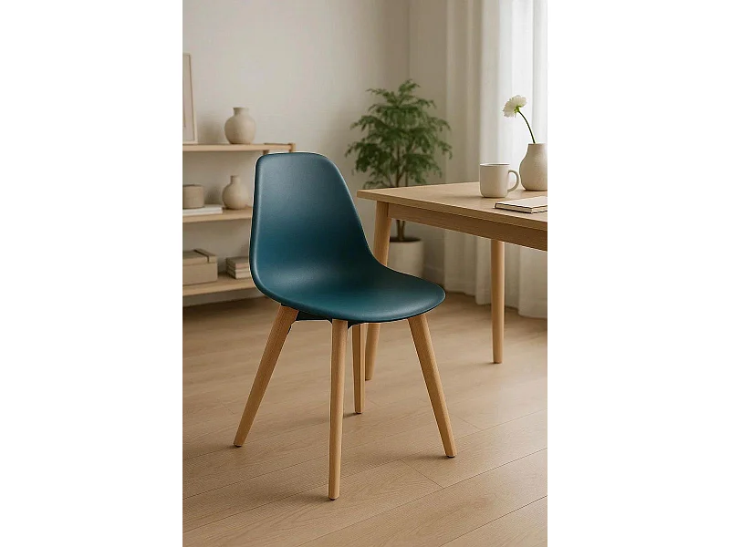 Sillas Comedor - Silla Kelen - Azul Petróleo