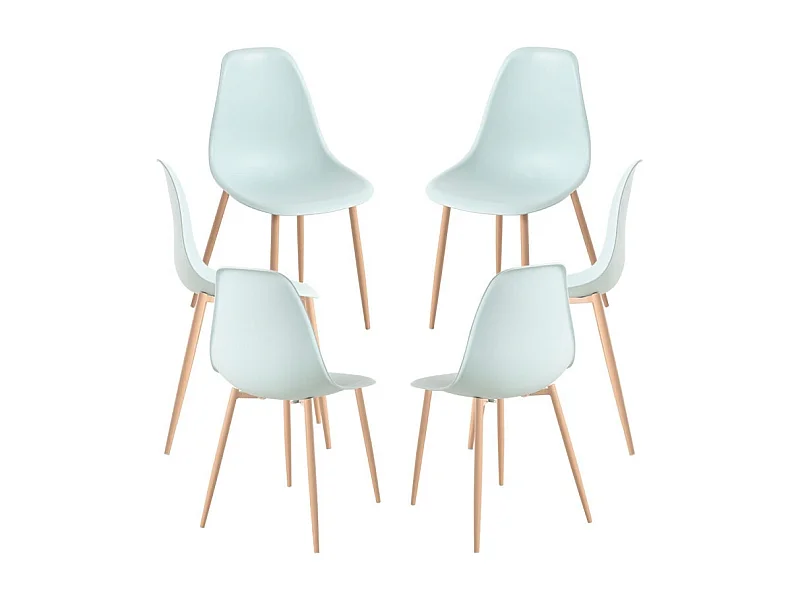 Packs Sillas Comedor - Pack 6 Sillas Mykle - Celadón
