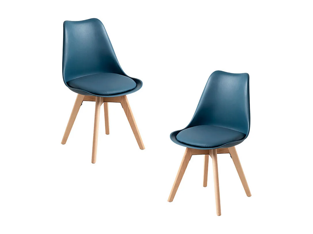 Packs Sillas Comedor - Pack 2 Sillas Synk Basic - Azul Petróleo