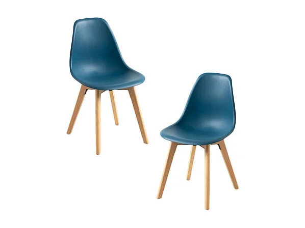 Packs Sillas Comedor - Pack 2 Sillas Kelen - Azul Petróleo