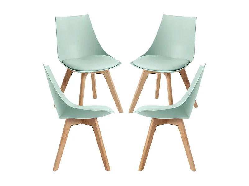 Packs Sillas Comedor - Pack 4 Sillas Blok - Celadón