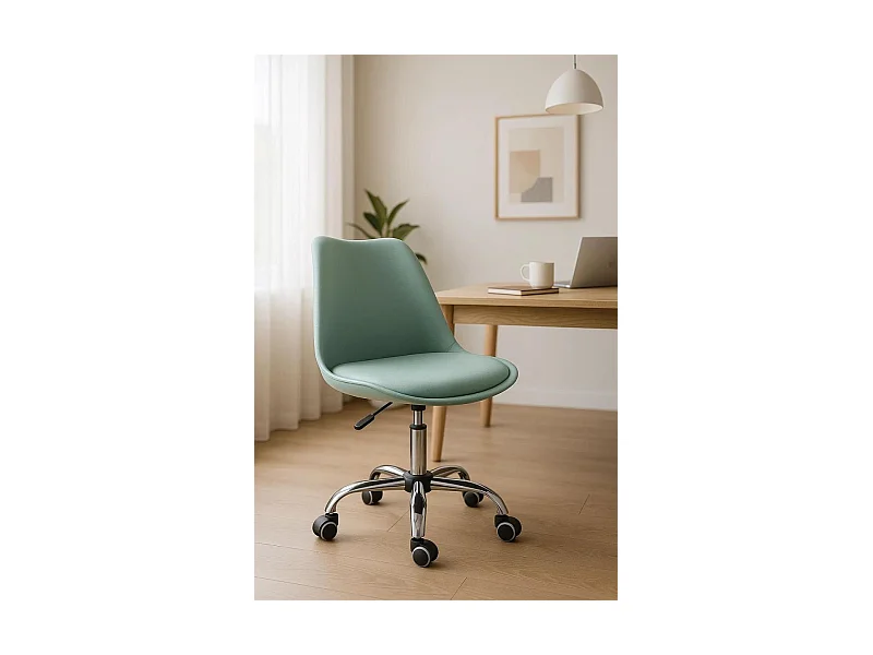 Silla de Oficina Neo en Celadón - Máxima Ergonomía - Ideal para Escritorio y Gaming