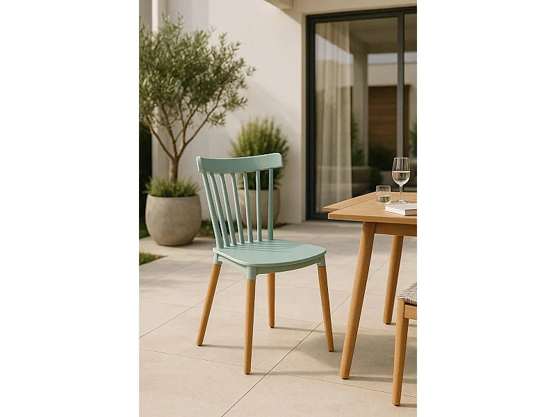 Sillas Comedor - Silla Leka - Celadón