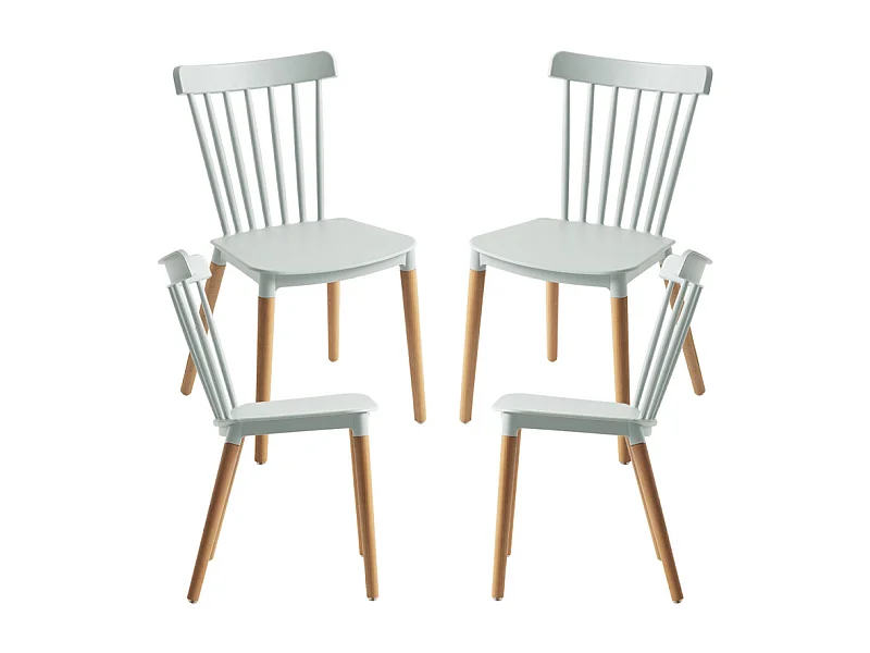 Packs Sillas Comedor - Pack 4 Sillas Leka - Celadón
