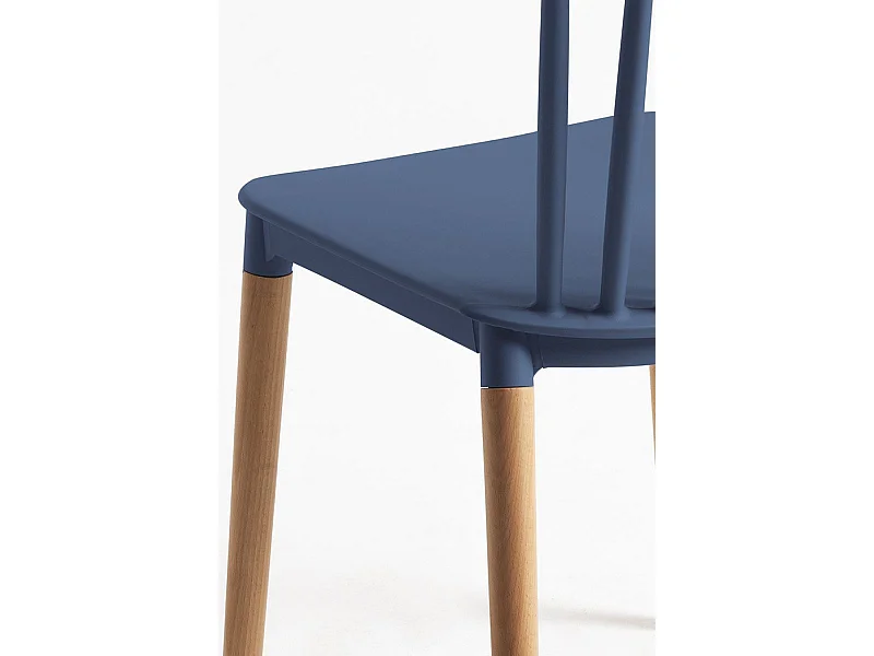 Sillas Comedor - Silla Leka - Azul Petróleo