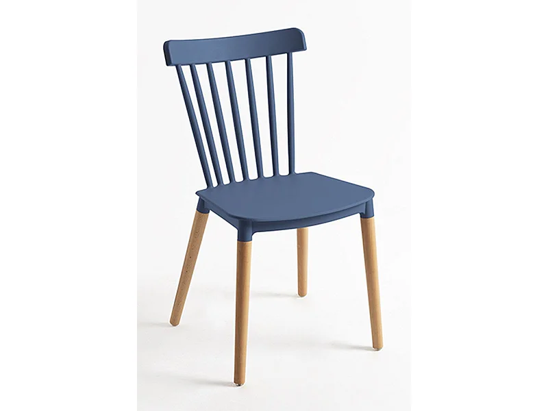 Sillas Comedor - Silla Leka - Azul Petróleo