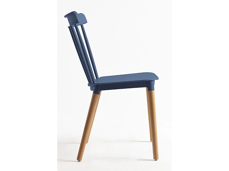 Sillas Comedor - Silla Leka - Azul Petróleo