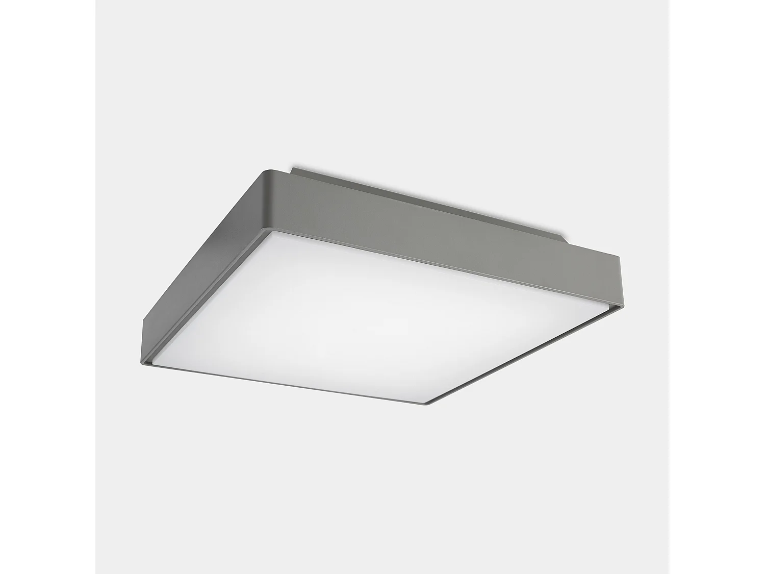 LEDS C4 Plafonnier Ip66 Kossel Direct 400Mm Led 19W Blanc Chaud - 3000K On-Off Gris 11