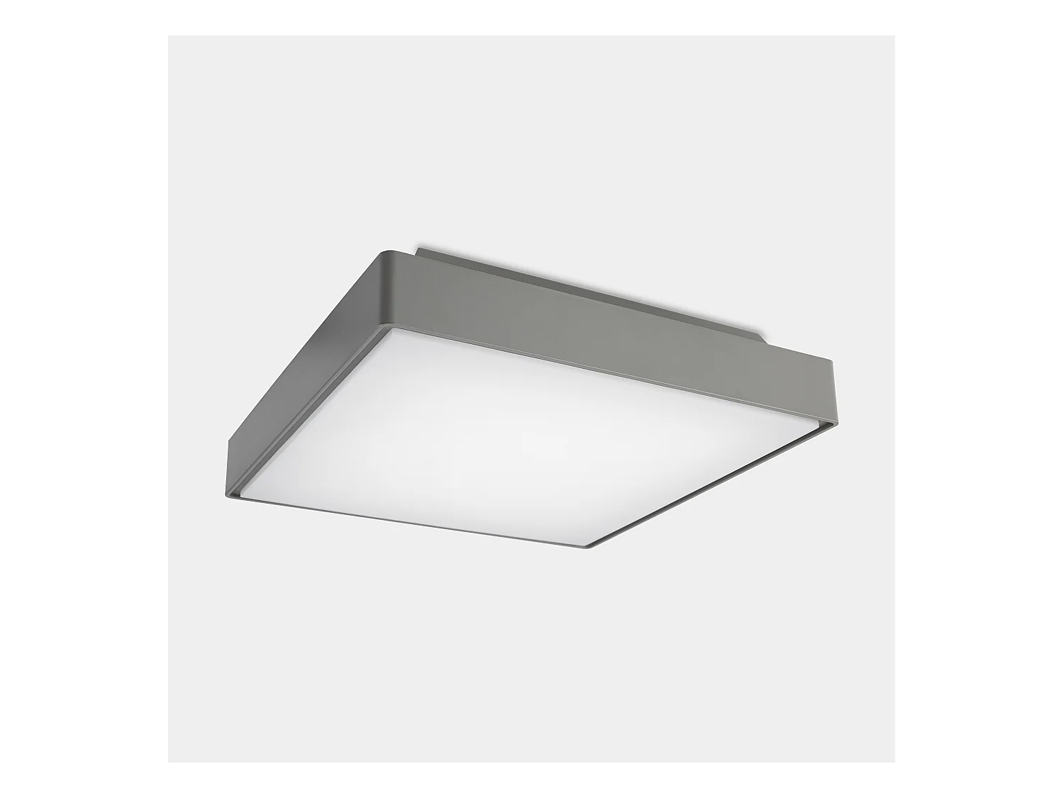 LEDS C4 Plafonnier Ip66 Kossel Direct 400Mm Led 19W Blanc Chaud - 3000K On-Off Gris 11