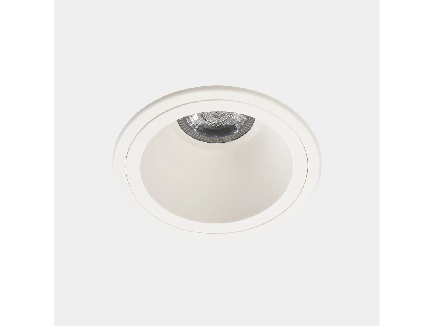 LEDS C4 Downlight Lite Ø105Mm 6.7W Blanc Chaud - 3000K Cri 80 30.2º On-Off Blanc Ip5