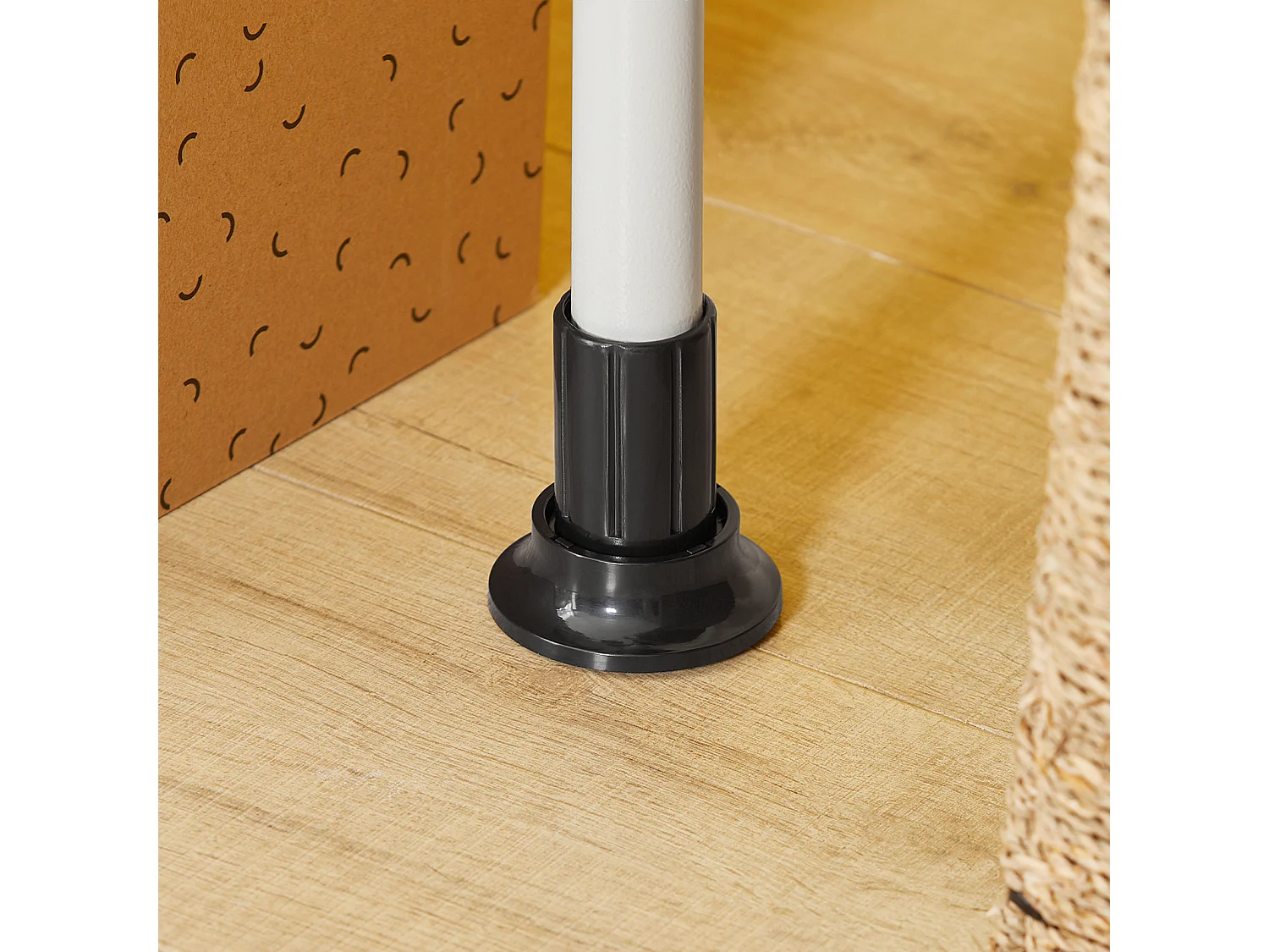 SoBuy KLS04 Kledingrek Klerenrailsysteem Opbergsysteem Telescopisch Kledingrek