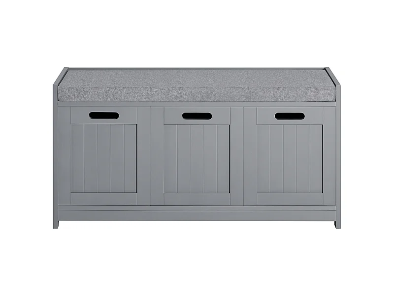Schuhbank FSR80-SG 90 x 45 x 35 cm Grau