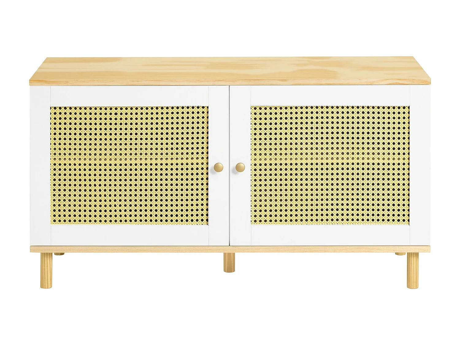 SoBuy FSR103-WN Schoenenbank, Garderobebank, Schoenenrek met Zitvlak, Opbergbank, Schoenenkast, Stoel met Opbergruimte, Entree Meubilair met 2 Deuren