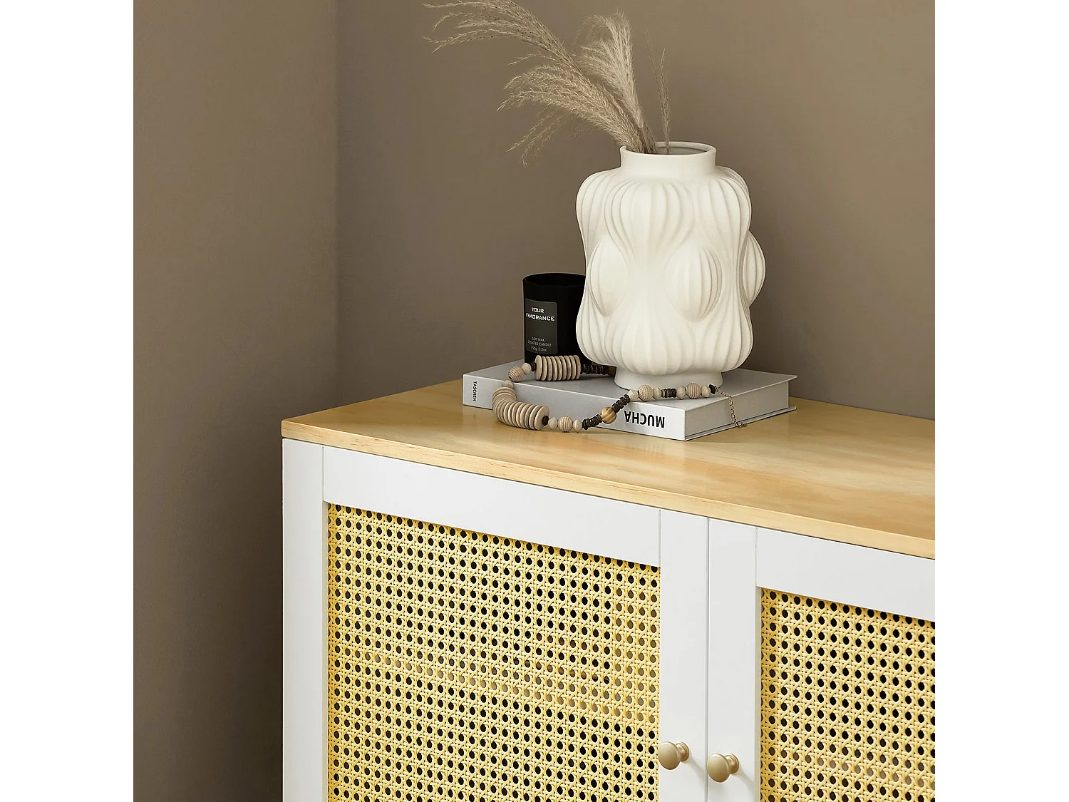 SoBuy FSR103-WN Schoenenbank, Garderobebank, Schoenenrek met Zitvlak, Opbergbank, Schoenenkast, Stoel met Opbergruimte, Entree Meubilair met 2 Deuren