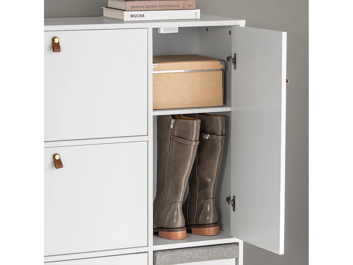 Szafka na buty z ławką FSR107-W