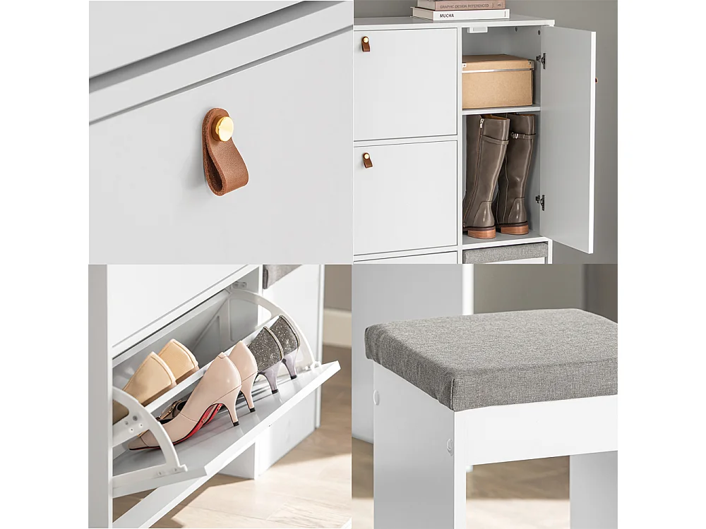 Szafka na buty z ławką FSR107-W