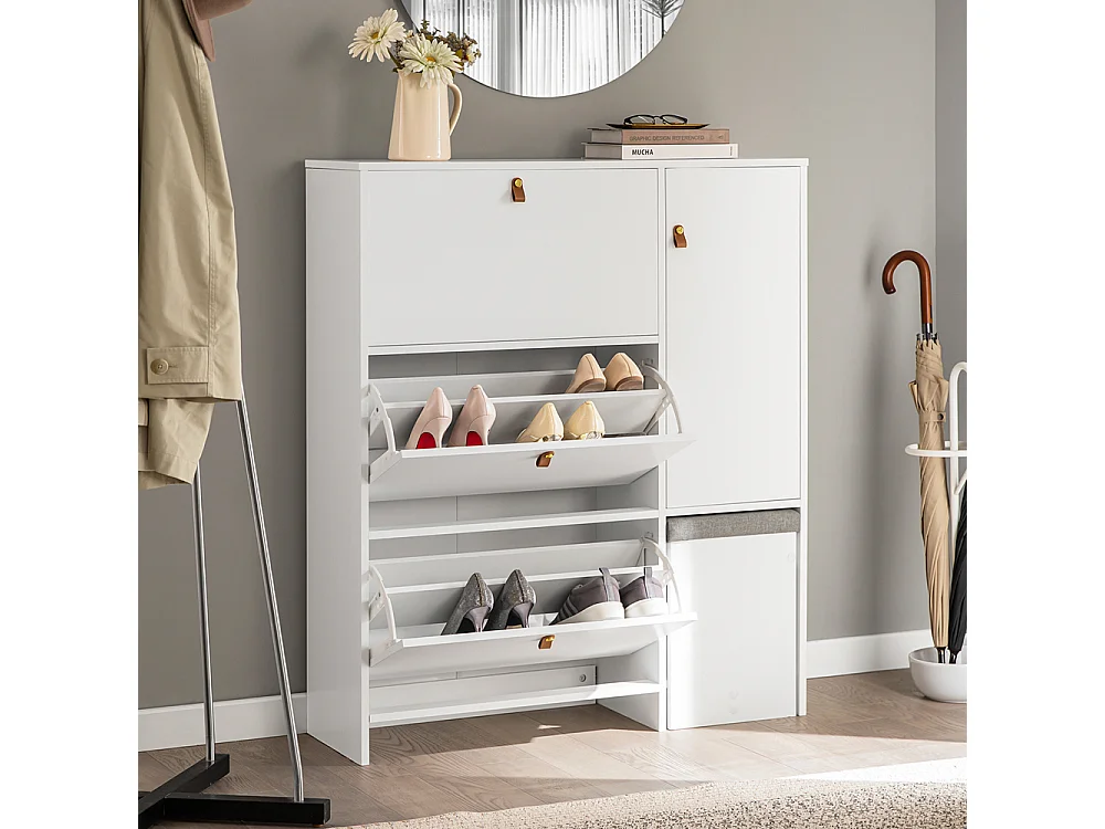 Szafka na buty z ławką FSR107-W