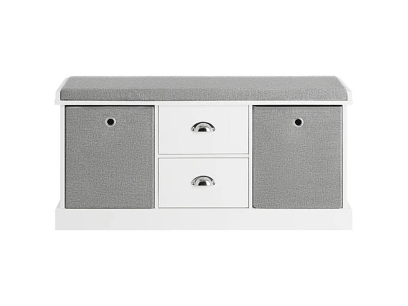 Schuhbank FSR66-HG 100 x 50 x 35 cm Weiß