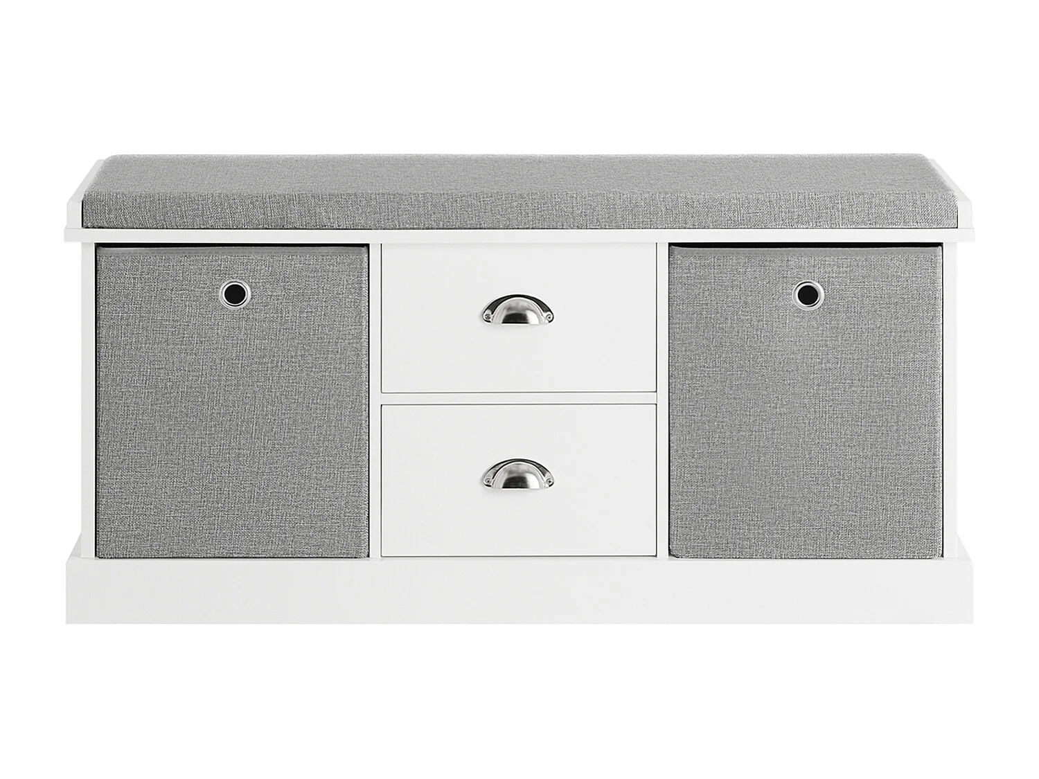 SoBuy FSR66-HG Schoenenbank Schoenenkast Schoenenrek Opbergruimte Ladekast met Zitkussen