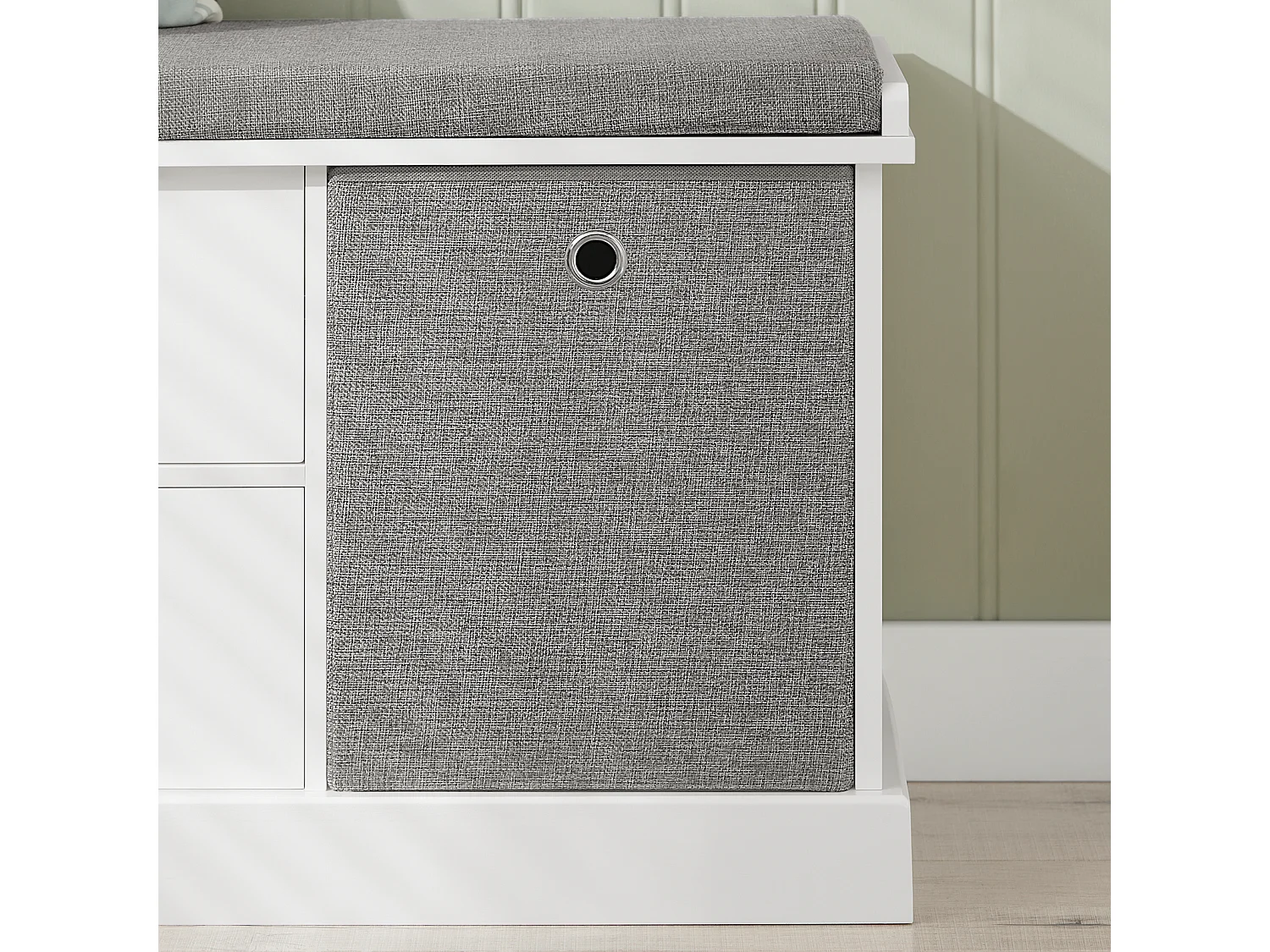 SoBuy FSR66-HG Schoenenbank Schoenenkast Schoenenrek Opbergruimte Ladekast met Zitkussen