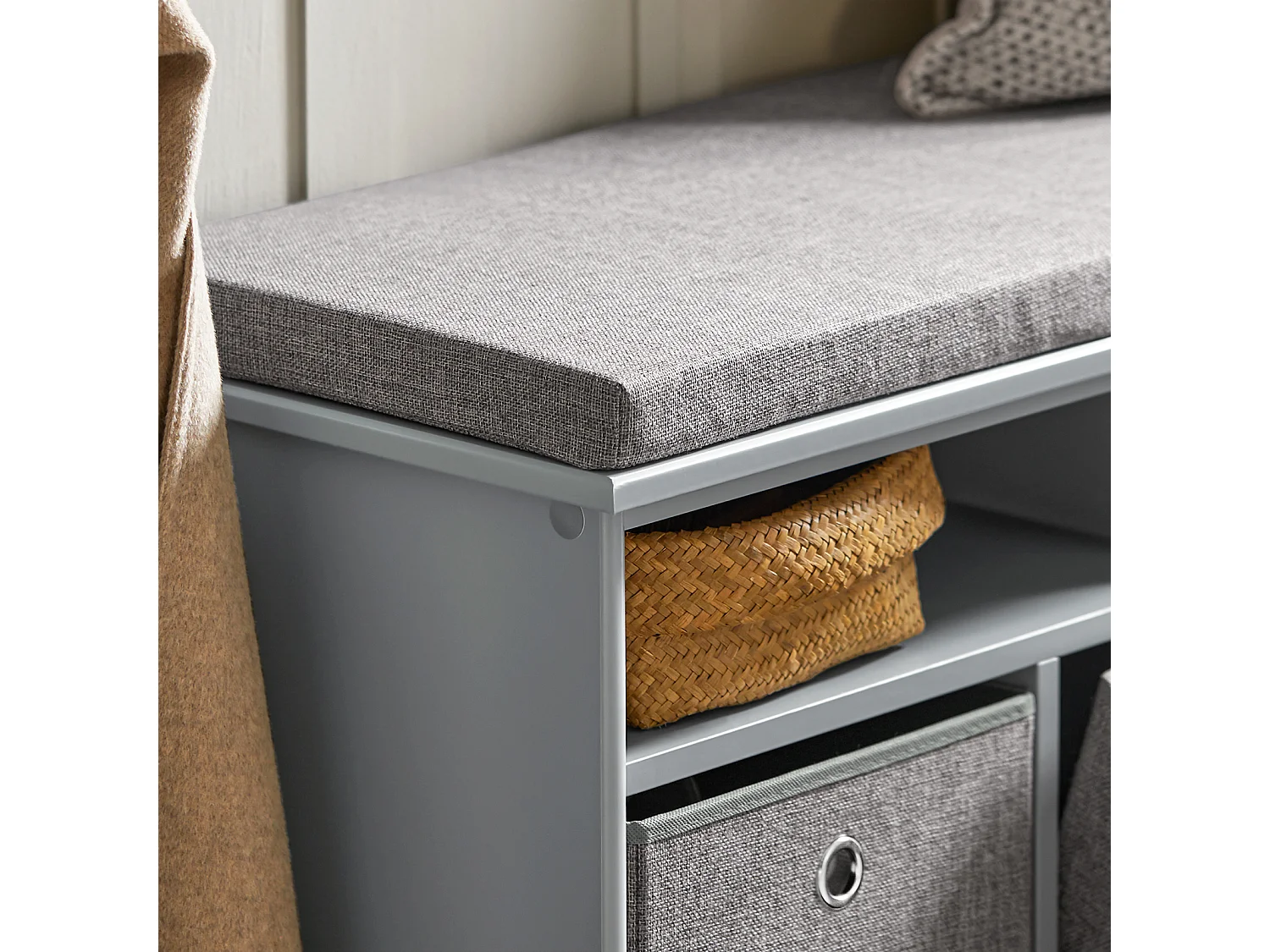 Sitzbank FSR67-DG 96 x 50 x 35 cm Grau