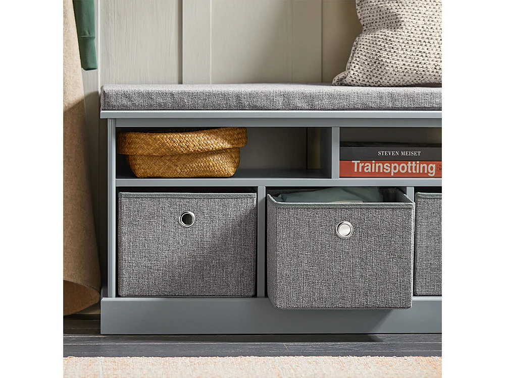 Sitzbank FSR67-DG 96 x 50 x 35 cm Grau