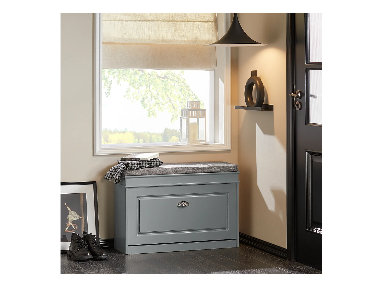 Ławka na buty z siedziskiem FSR82-L-HG