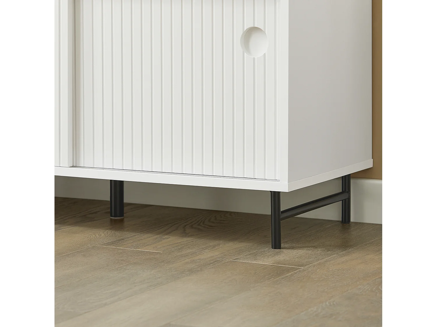 Banc à Chaussures, Banc de Rangement, Meuble Bas Entrée sur Pieds avec Coussin Rembourré, FSR116-W