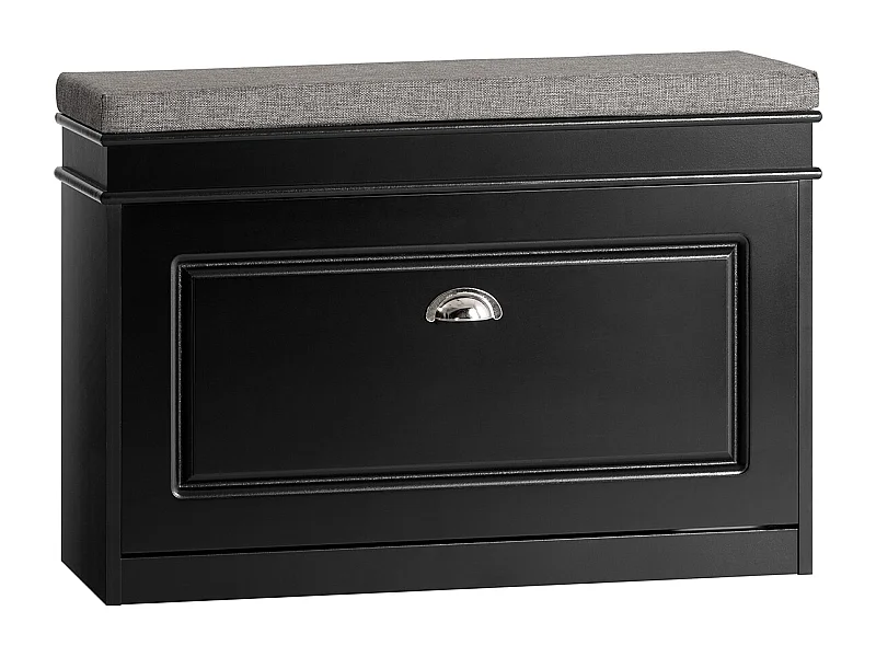 Sitzbank FSR82-L-SCH 75 x 51 x 24 cm Schwarz