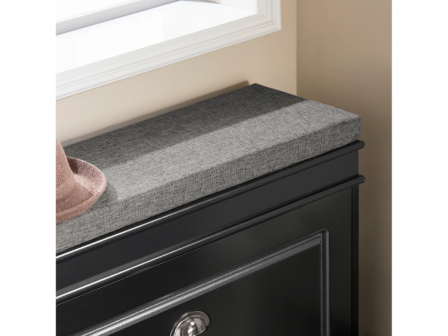 Shoe Cabinet - Sliding Door - Industrial Rustic
