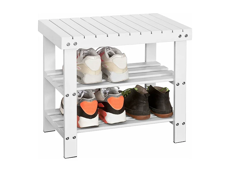 Bambusowa Ławka na buty FSR02-K-W