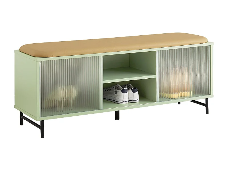 Banc de Rangement à Chaussure, Commode à Chaussure, Meuble Bas Entrée, Banquette, FSR115-GR