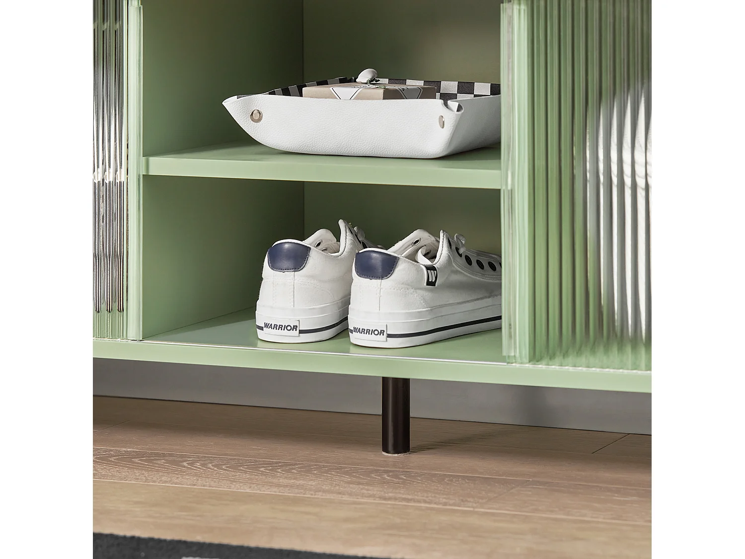 Banc de Rangement à Chaussure, Commode à Chaussure, Meuble Bas Entrée, Banquette, FSR115-GR