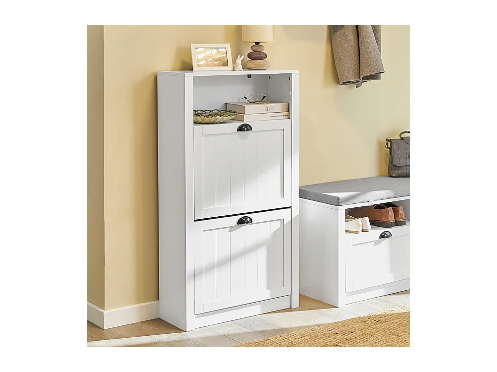 SoBuy armário de sapatos, Armário de sapatos estreito, armário para sapatos FSR87-K-W