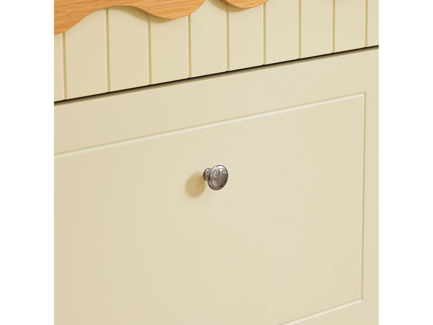 SoBuy FSR124-MI Schoenenkast - Schoenenrek - Schoenen Opbergkast - Schoenencommode met 1 Lade en 2 Kleppen