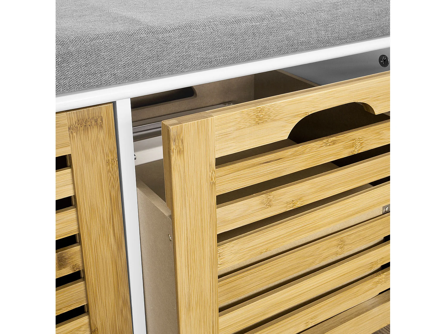 Ławka na buty z 2 drzwiami FSR23-K-WN